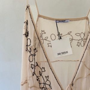 Zara Duster in Champagne